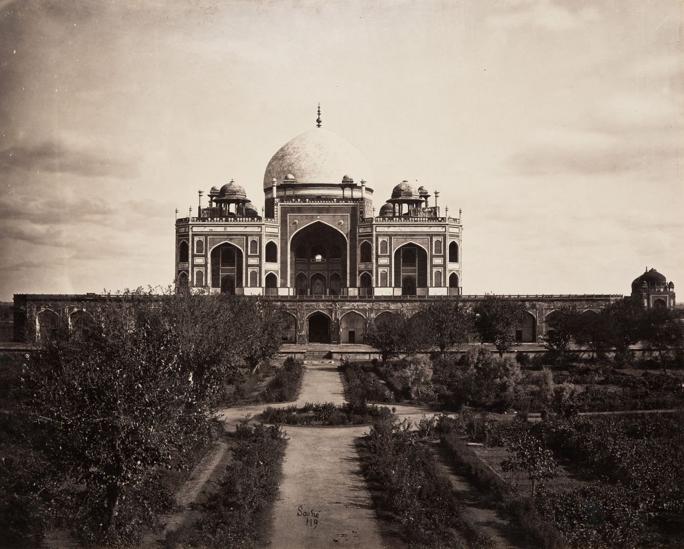 View of Humayun's Tomb, Delhi (now Delhi Union Territory), India