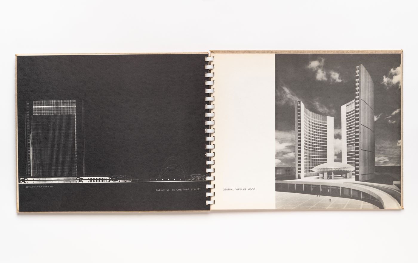 Presentation booklet of submission drawings for competition, Toronto City Hall and Civic Square, Toronto