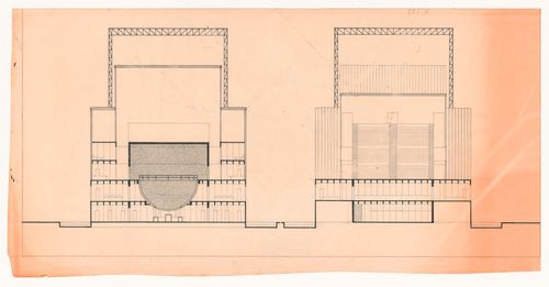 Elevations for Urban park competition, Modena, Italy
