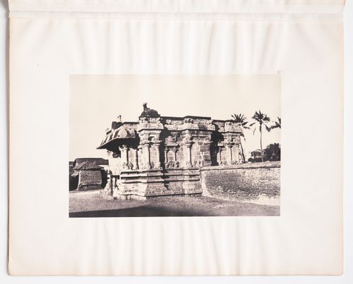 Madura.  Basement of gopurum of a small pagoda near to permaul pagoda.