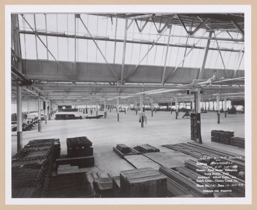 Interior view of the Assembly Building from the southwest, Ford Motor Company Automobile Assembly Plant, Long Beach, California