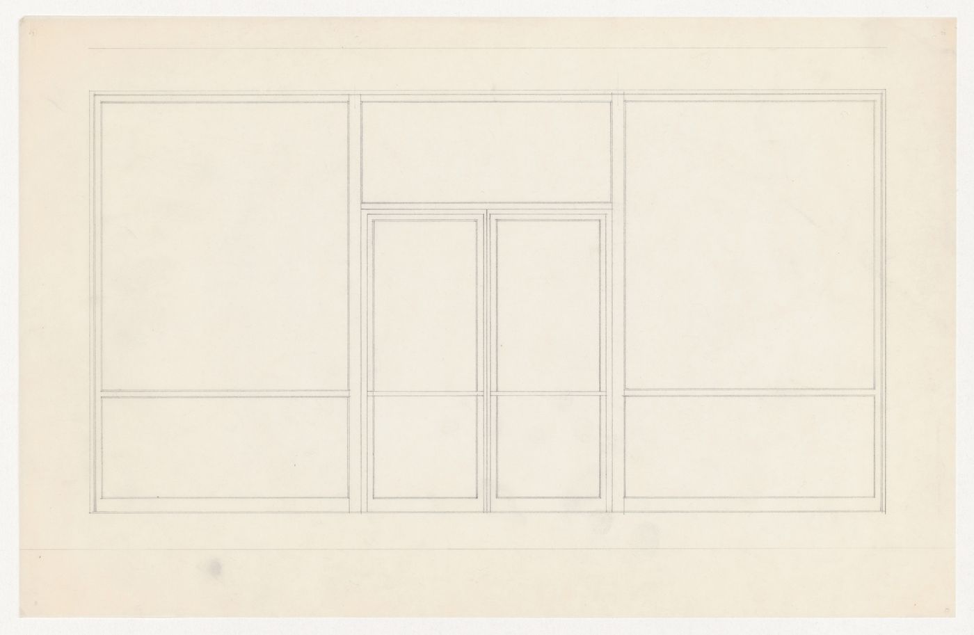 Elevation for entrance for the Metallurgy Building, Illinois Institute of Technology, Chicago