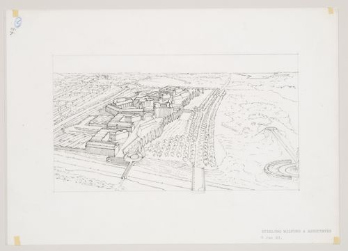 British Telecom National Networks Headquarters, Milton Keynes, England: site perspective