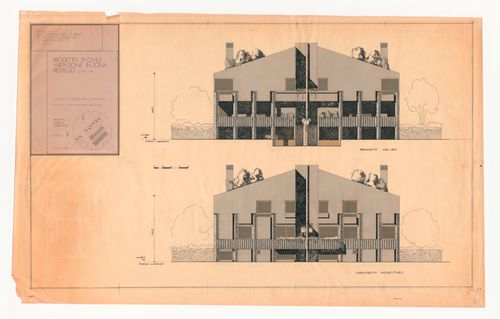 Elevations for Casa Antonielli, Pergine Valdarno, Italy