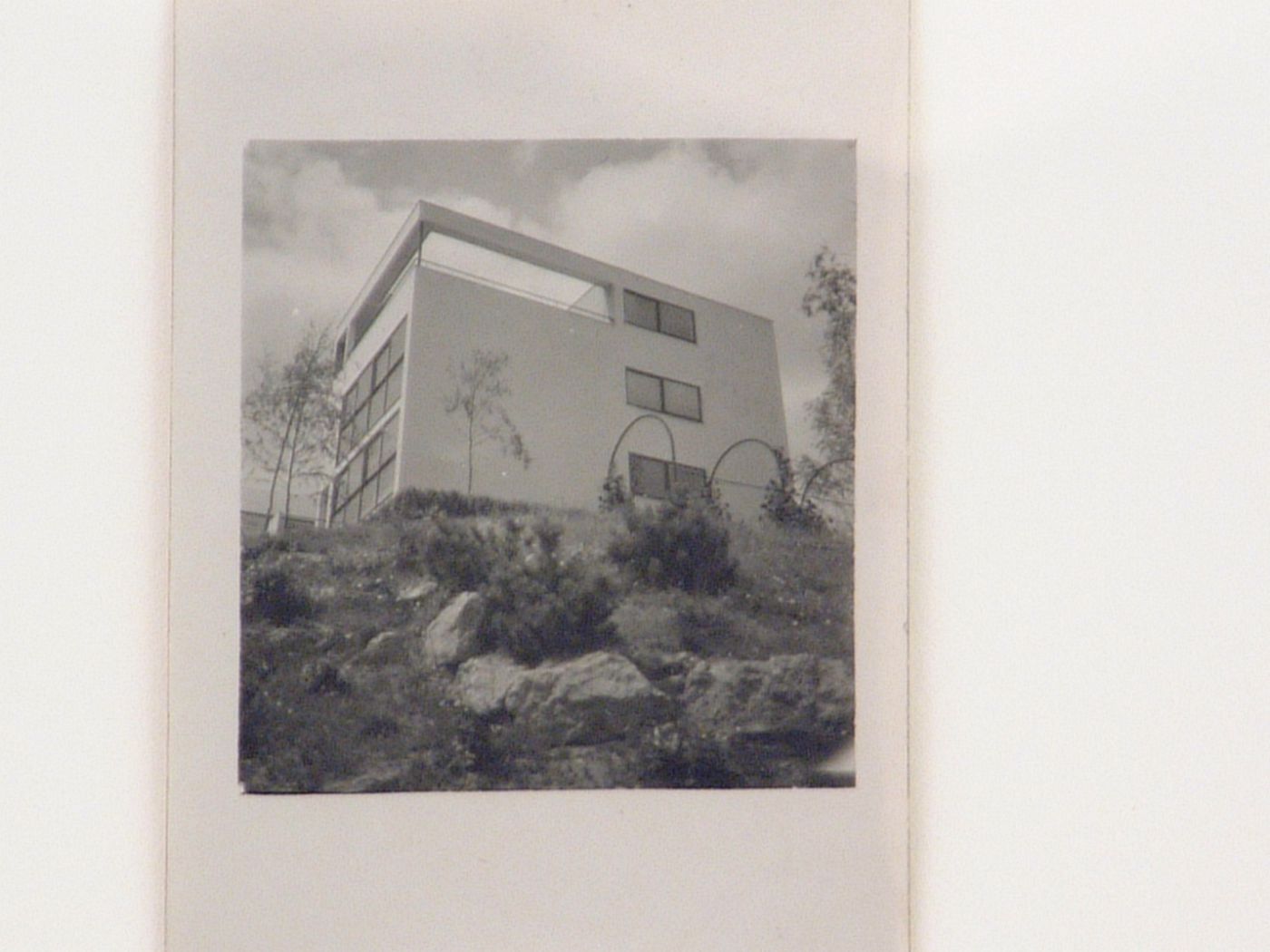 Side view of one house of the Weissenhofsiedlung, Stuttgart, Germany