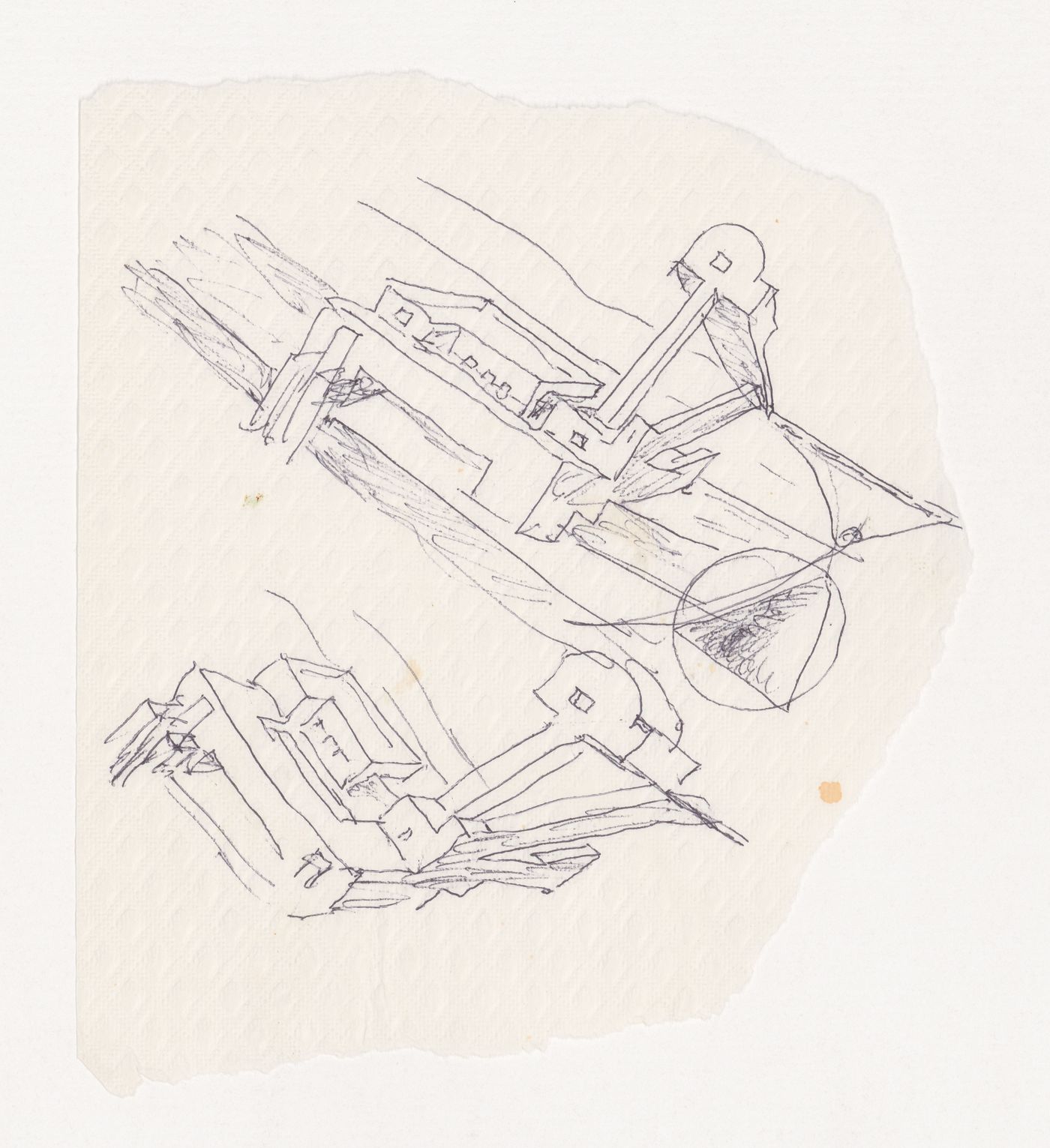 Sketch axonometrics for Casa Mário Bahia [Mário Bahia house], Gondomar, Portugal