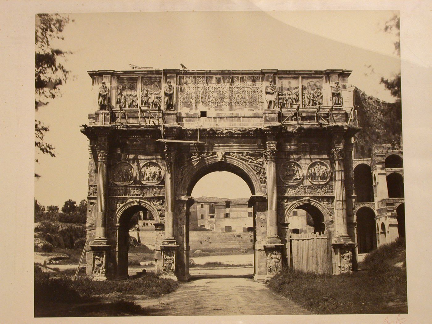 View of Arch of Constantine, Rome, Italy