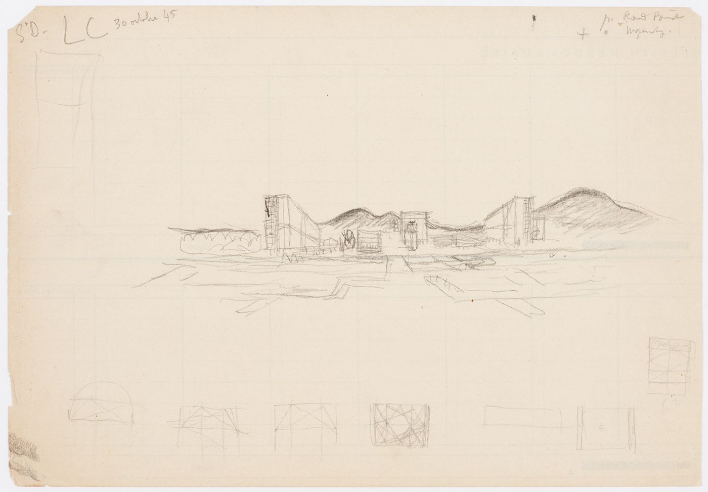 Sketch view for the new town of Saint-Dié, France