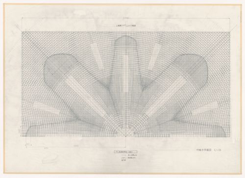 Partial plan for Naiju Community Center and Nursery School, Fukuoka Prefecture, Japan