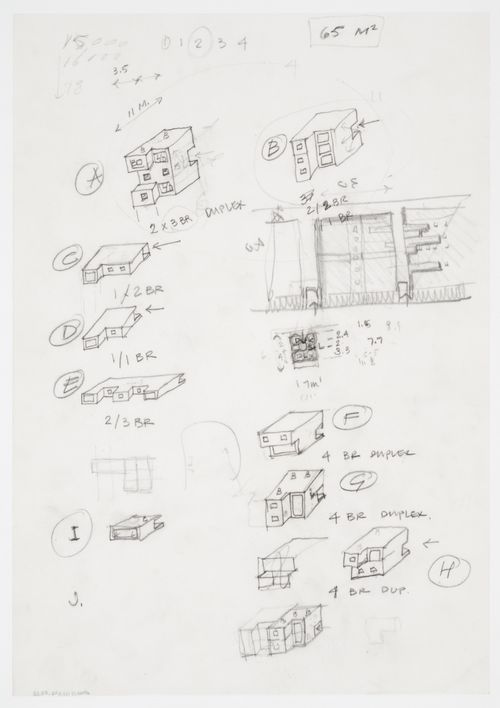 Hotel, Meineke Strasse, Berlin, Germany: sketches