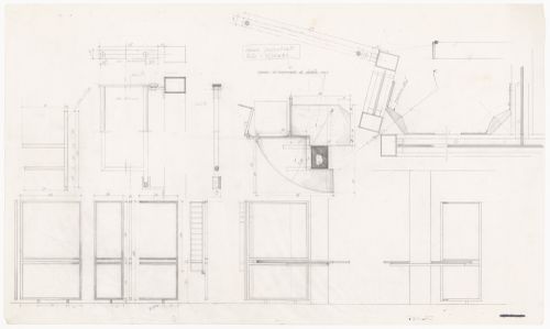 Sections and plans for Casa Spataro, Milan, Italy