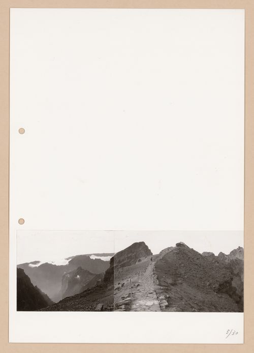 Panoramic view of project site for Restaurante Pico do Areeiro, Madeira, Portugal