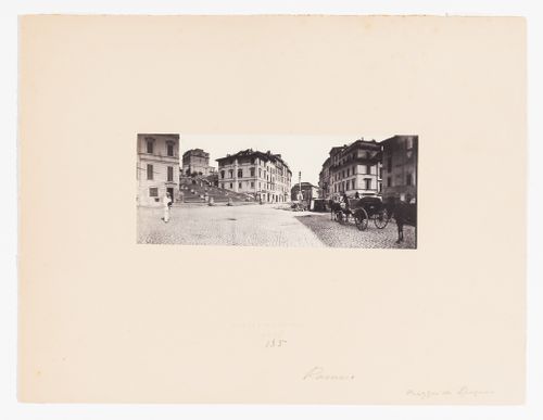 Piazza di Spagna, with Spanish steps at left, Rome, Italy