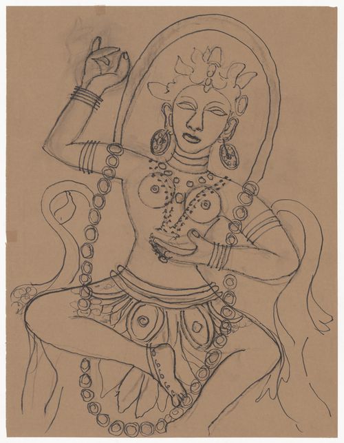 Drawing of Hindu diety