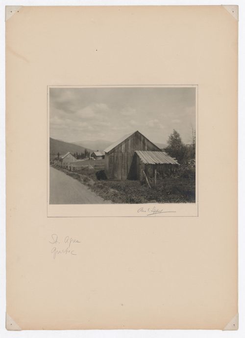 View of a farm, Sainte-Agnès, Québec, Canada