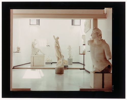 Interior view of the Plaster Cast Gallery showing casts, Museo canoviano, Possagno, Italy