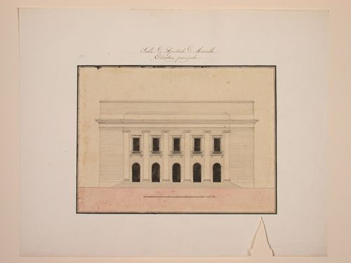 Front elevation of the Grand Theatre de Marseille