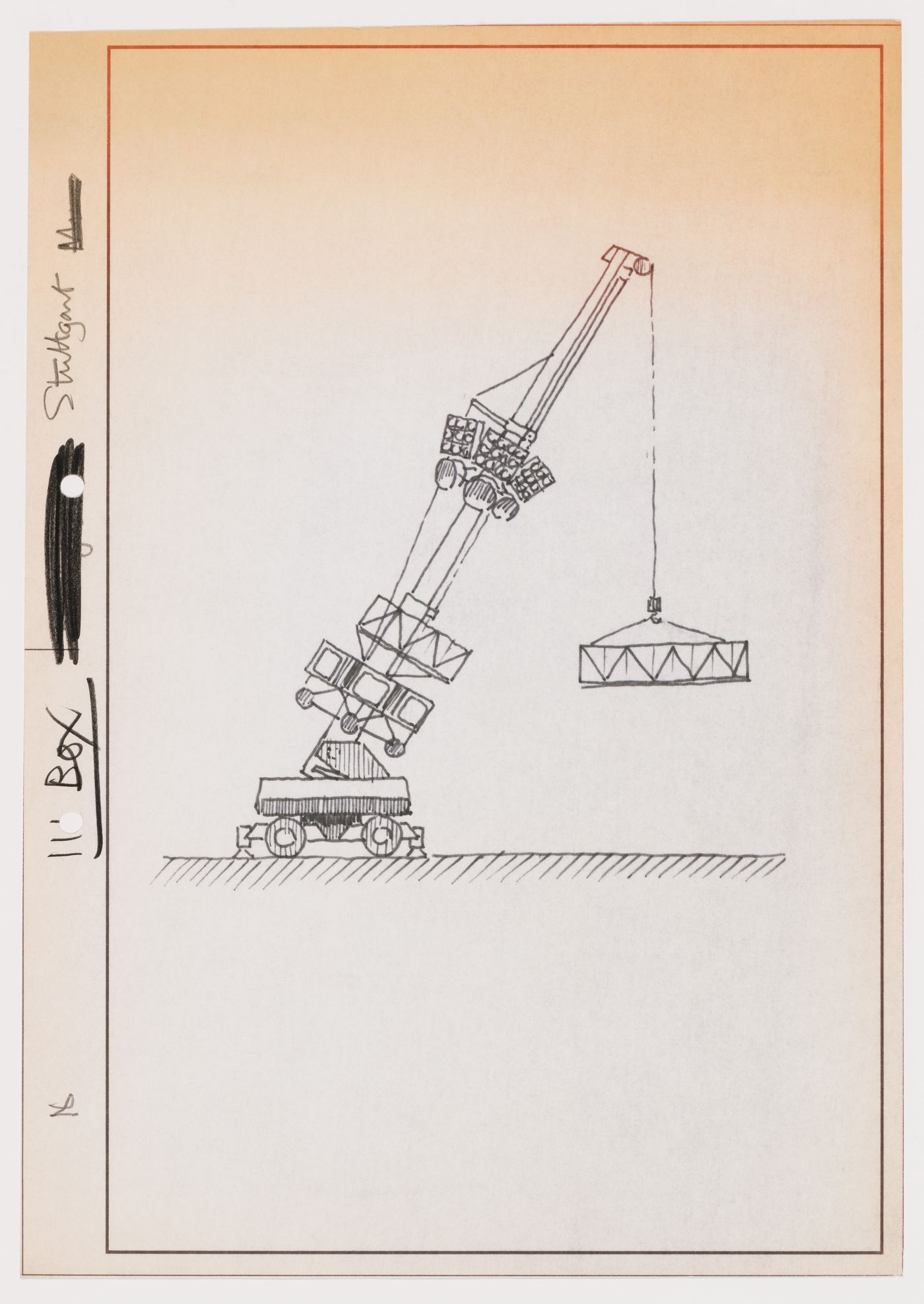 McAppy: elevation of a crane