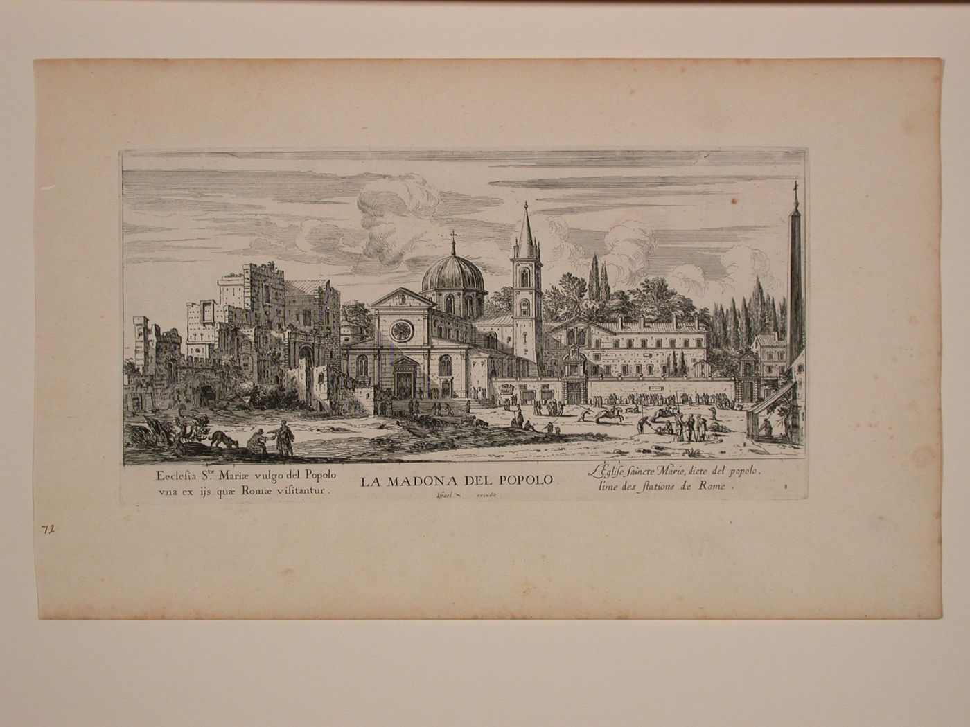 A view of Santa Maria del Popolo, Rome, Italy
