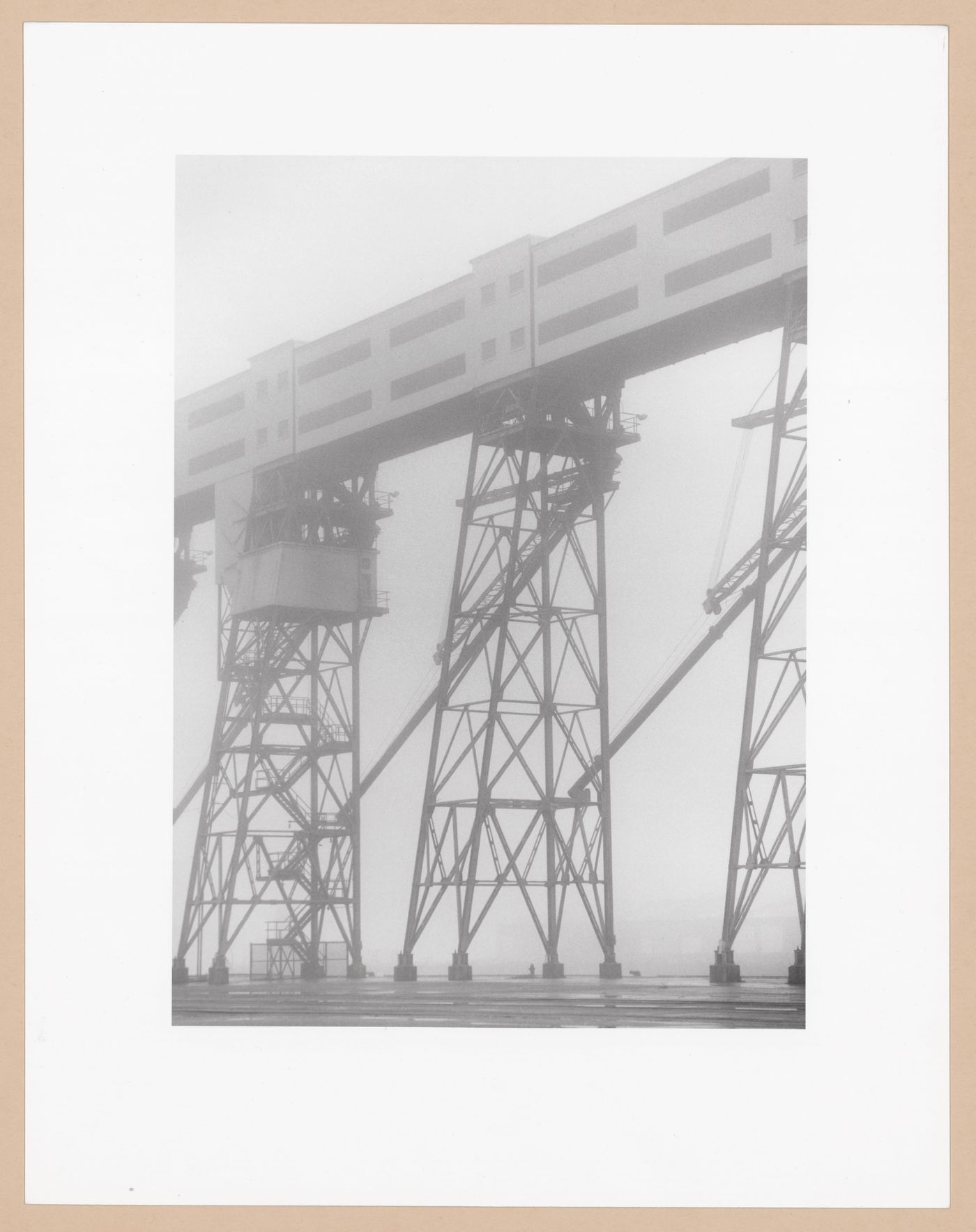 Conveyor towers and loading facilities, Dover Mills Ltd., Halifax, Nova Scotia, from the series The Forms of Canadian Industrial Architecture