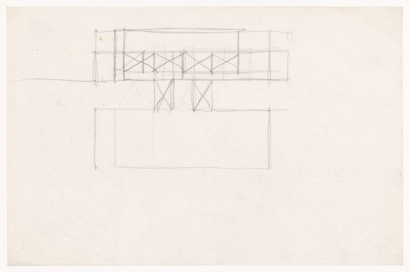 Sketch plan for a campus building for Illinois Institute of Technology