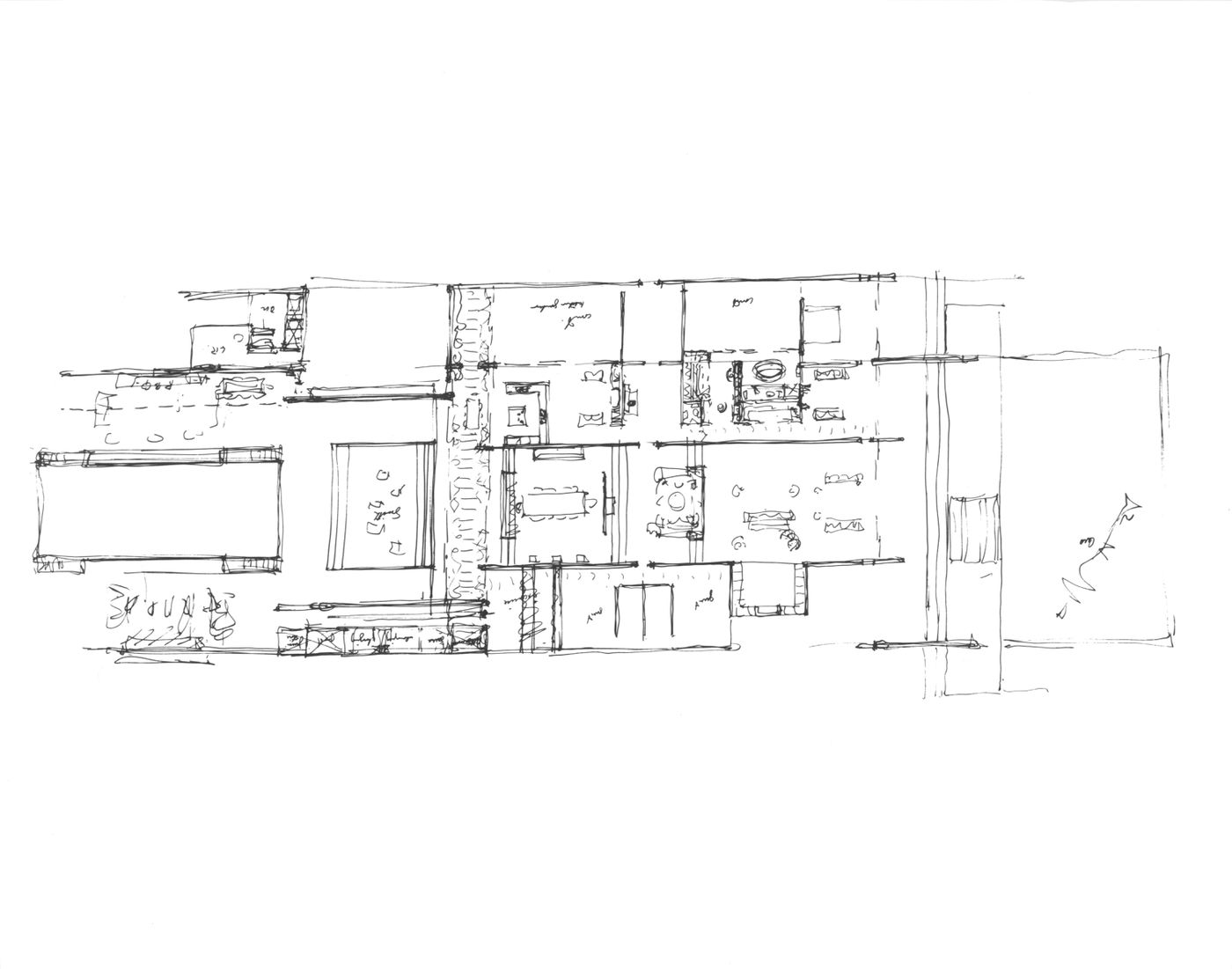 Preliminary sketch plan, sketch plan showing site with meadow