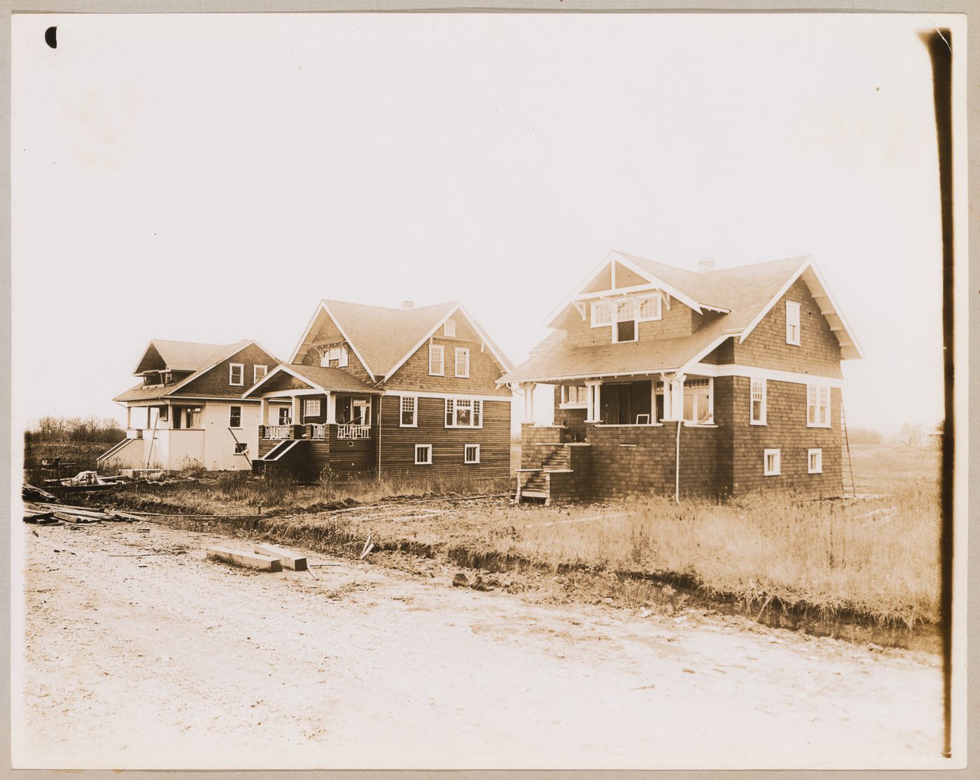 View of shingled houses, Coquitlam (now Port Coquitlam), British Columbia