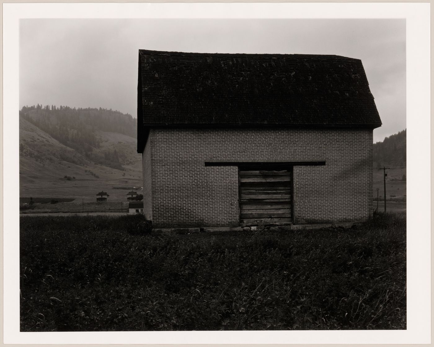 Doukhobor Communal Barn with hand made bricks, Grand Forks, 1974