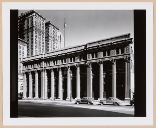 View of the principal façade of the Detroit Trust Co. Bank Building, Detroit, Michigan,