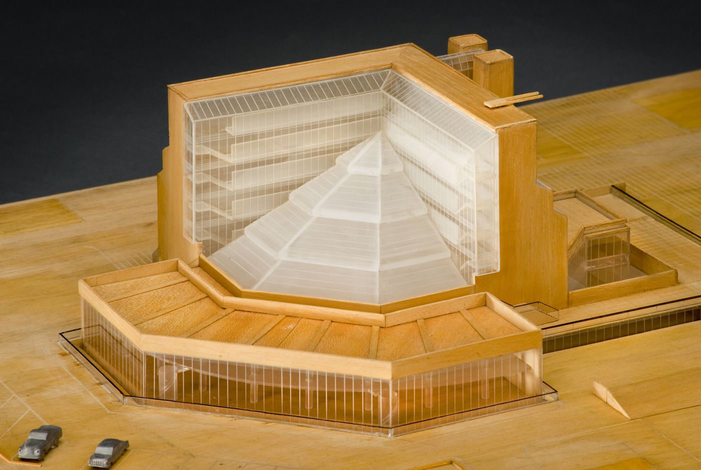 History Faculty Building, University of Cambridge, Cambridge, England: presentation model