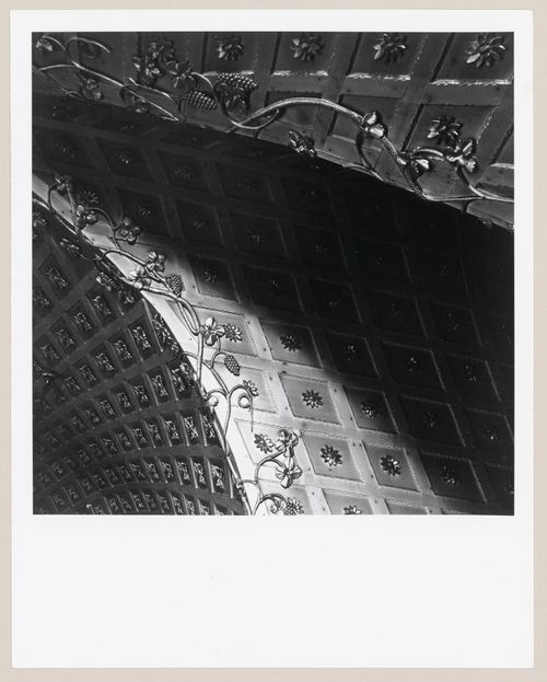 Détail de la voûte à caissons de l'église Saint-Jean-Baptiste, Saint-Jean-Port-Joli, Québec