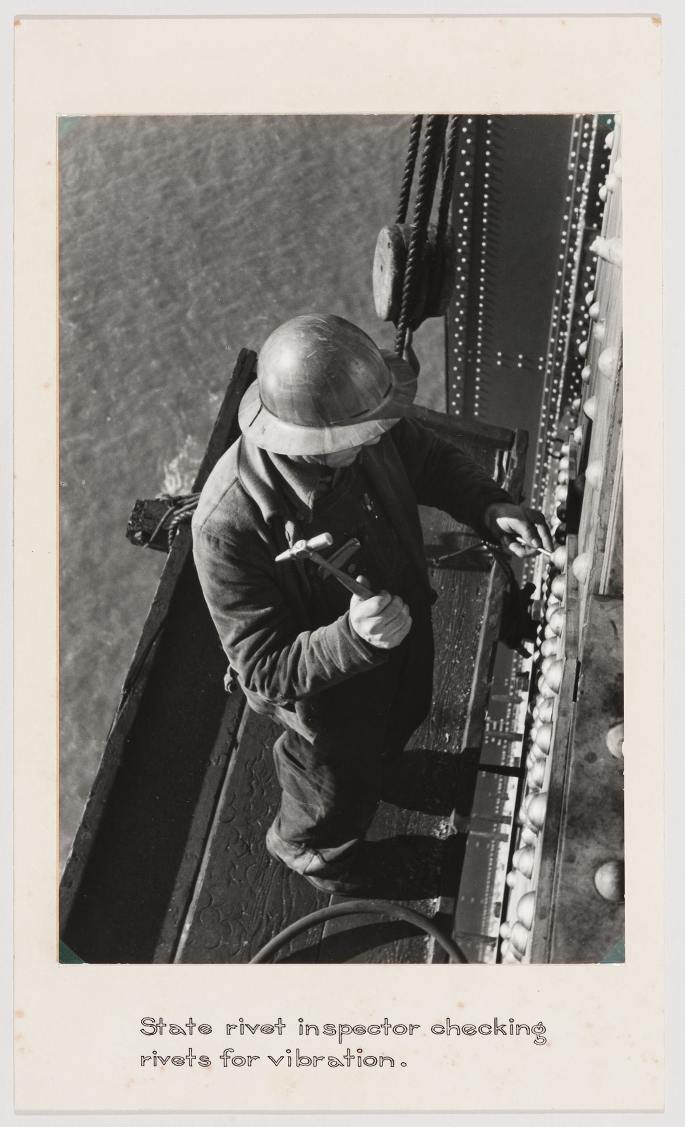 San Francisco - Oakland Bay Bridge under construction, San Francisco, California
