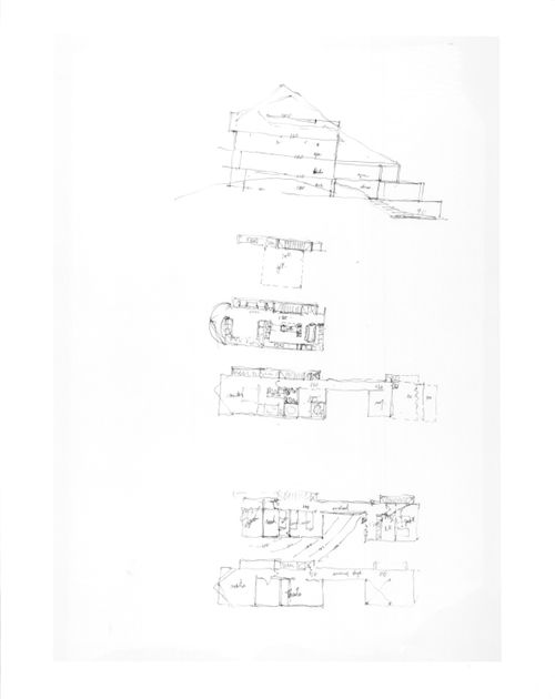 Perspectives, elevations, sections, plans