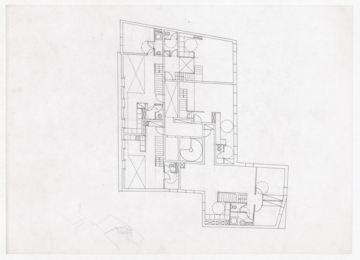 Floor plan for Edificio de Habitaçäo Montreuil (Hamo), Montreuil, France