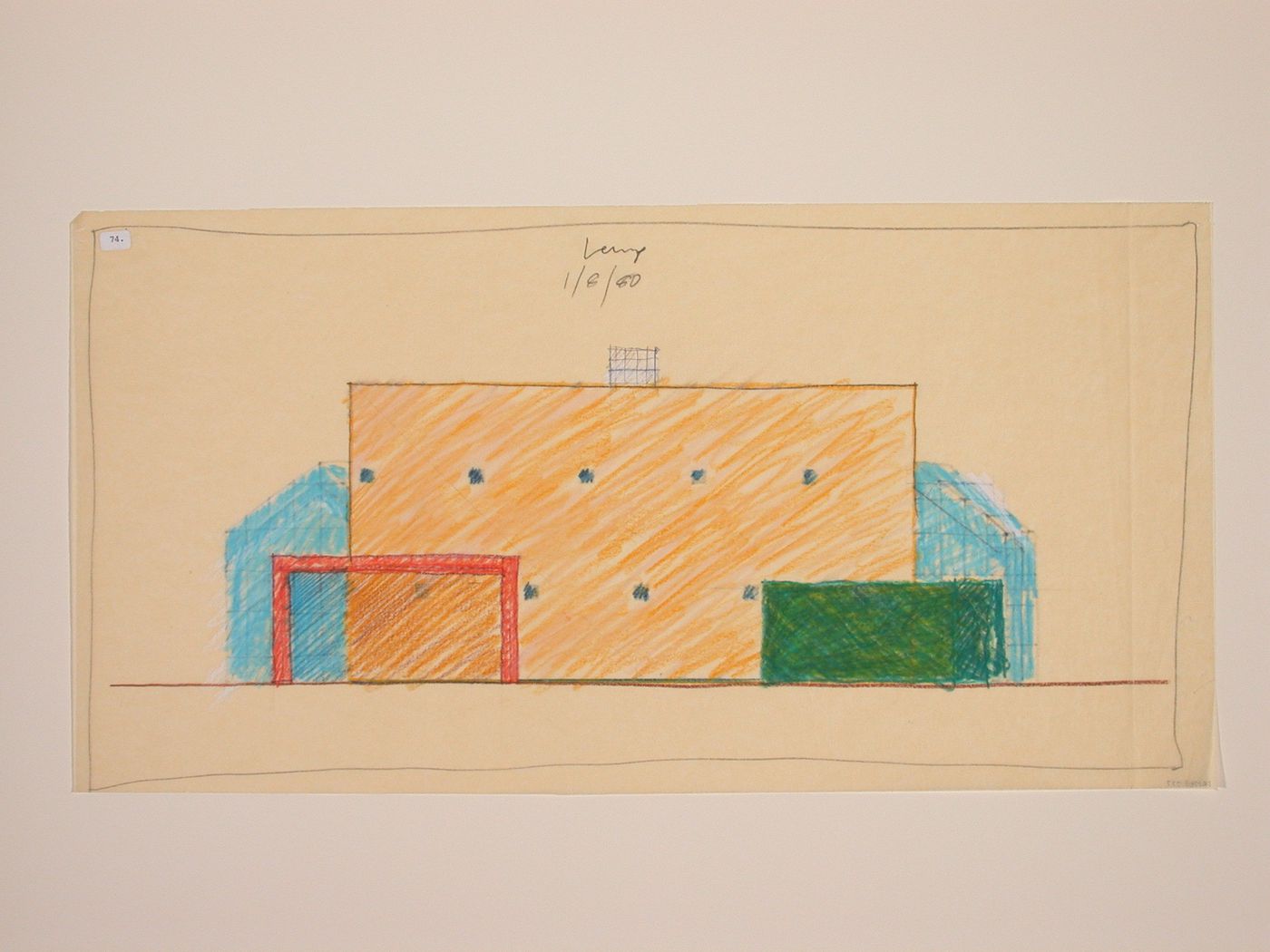 The Nofamily House - workingdrawing-front facade