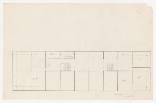 First floor plan for physics facilities for Illinois Institute of Technology