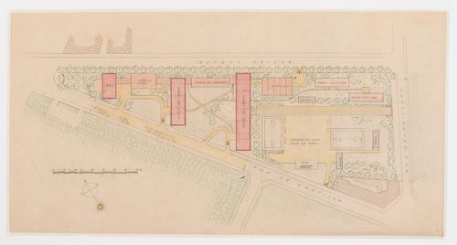 Site plan for the Centre d'Apprentissage de Paris, France
