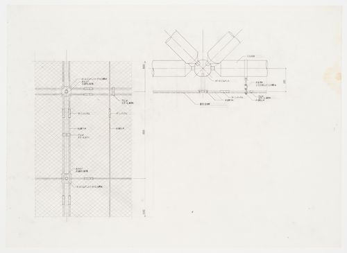 Details of trusses, Galaxy Toyama Gymnasium, Imizu, Toyama, Japan
