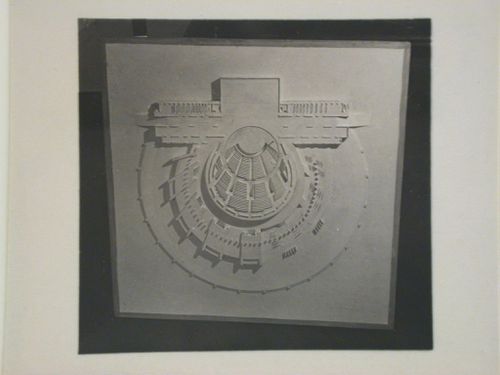Photograph of a model for the interior of a Red Army Theater, Moscow