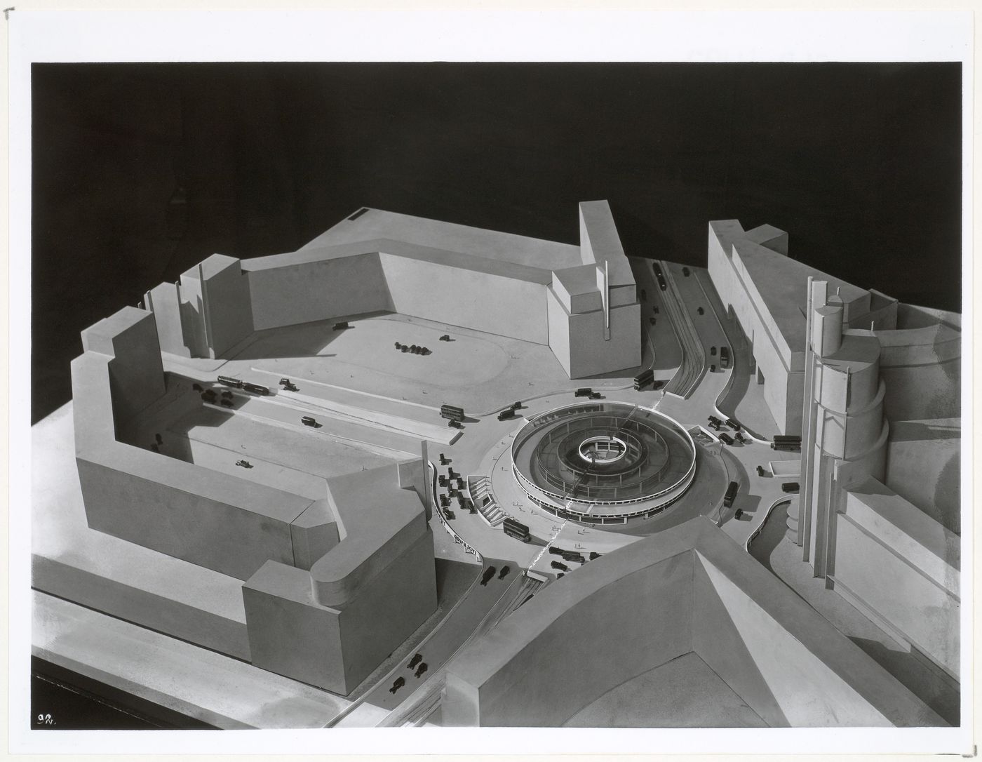 Photograph of a model for the urban renewal of Potsdamer and Leipziger Platz, Berlin