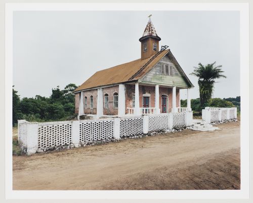 First Baptist Church, ca. 1880, Edina, Liberia