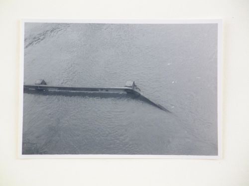 View of River Taw during construction on Barnstaple Long Bridge, Devon, United Kingdom