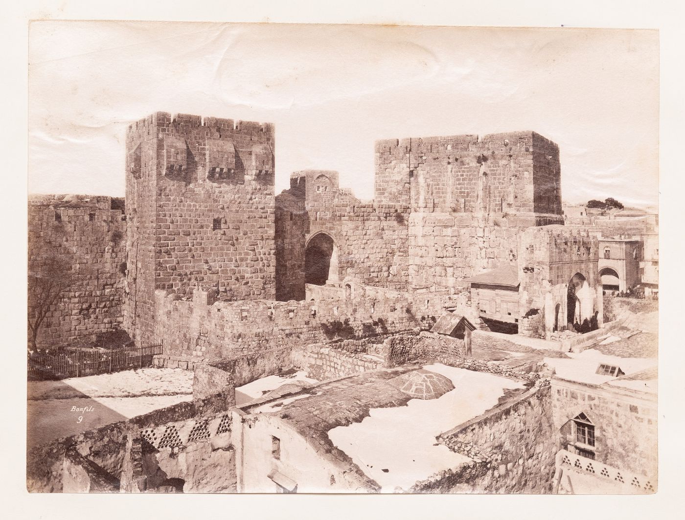 View of walls, possibly of a temple, Lebanon ?