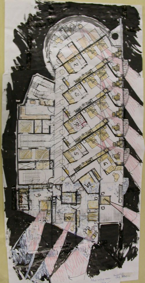 Floor plan, University Club Hotel (unbuilt; location to be verified)