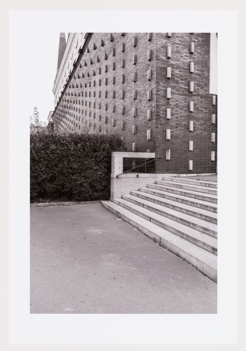 Detail of exterior of the Church of the Sacred Heart of the Lord, Vinohrady, Prague