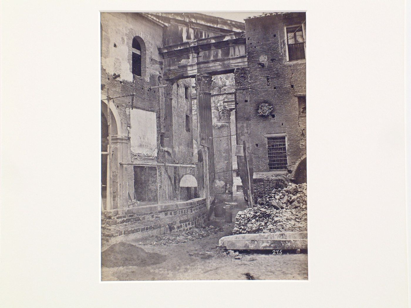 Porta Triumphalis of the Caesars ? or entrance into the city between the porticoes of Octavia and of Philippus (now the porch of the church of St. Angelo in Pescheria