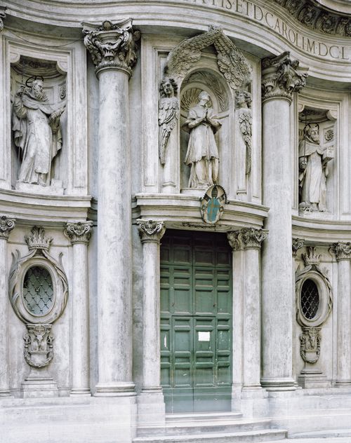 San Carlo alle Quattro Fontane Façade, (1644) Carlo Borromini, Rome