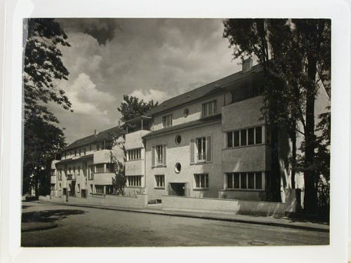 Façade of housing complex, Mietshansgruppe, Elberfeld [?], Wuppertal, Germany