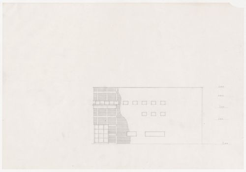 Elevation for alternative design for Clore Gallery, London, United Kingdom