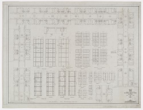 Détails des fenêtres, Cour suprême du Canada, Ottawa, Ontario, Canada (1937-1953, 1977)